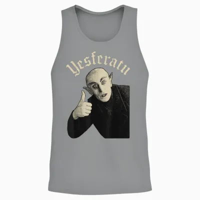 Yesferatu Funny Vampire Parody Meme Halloween Unisex Tank Top - Sport Grey