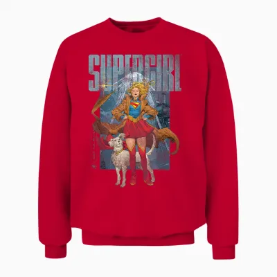 Supergirl 2026 Kara Comic Style Unisex Sweatshirt - Red