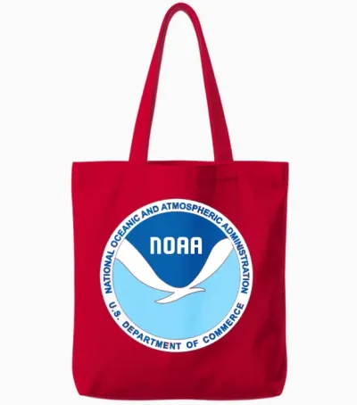 National Oceanic and Atmospheric Administration No Tote Bags - Red