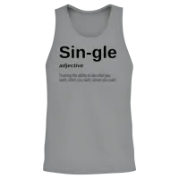 Funny Single Definition-Single Definition Unisex Tank Top - Sport Grey – 2