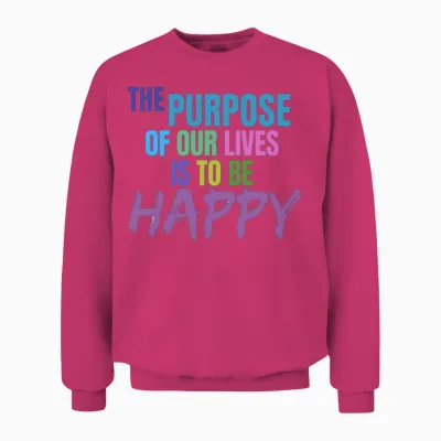 Happiness Unisex Sweatshirt - Heliconia