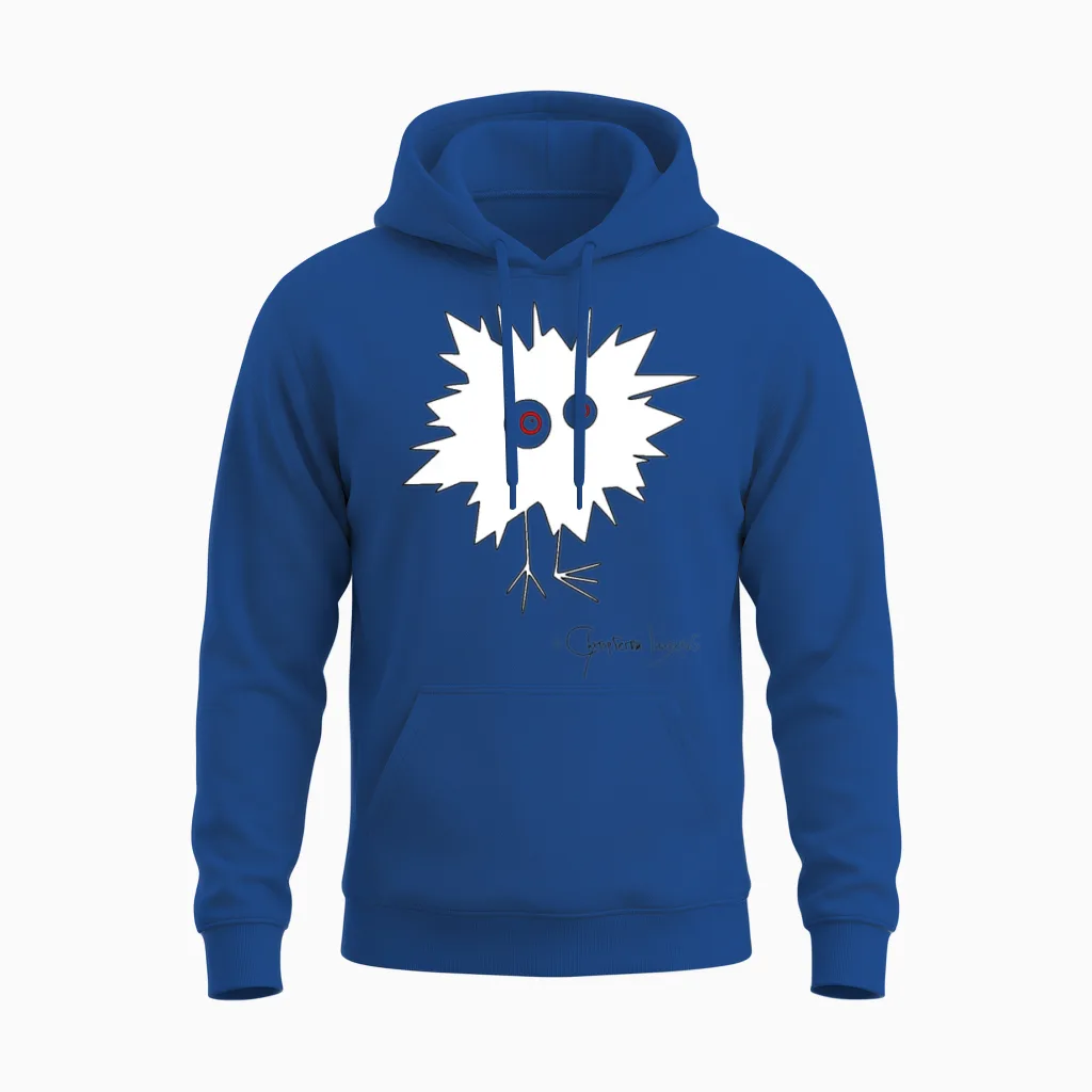 Woolly Beastie Flashed Β© Chyropterum Innoxius Unisex Hoodie in Royal