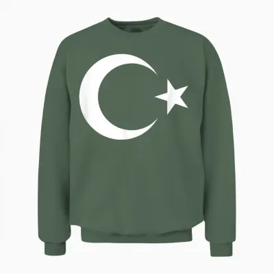 Turkey T-Shirt, Red, S Unisex Sweatshirt - Military Green