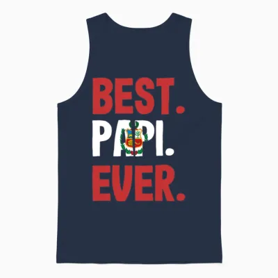Funny Peruvian Peru Lover Gift Unisex Tank Top - Navy