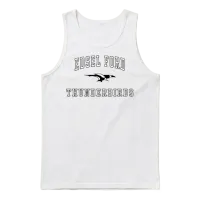 Edsel Ford High School Thunderbirds C1 Unisex Tank Top - White – 1
