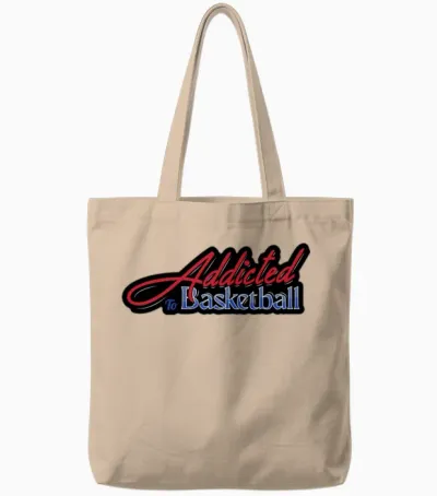 Addicted to Basketball Tote Bags - Natural