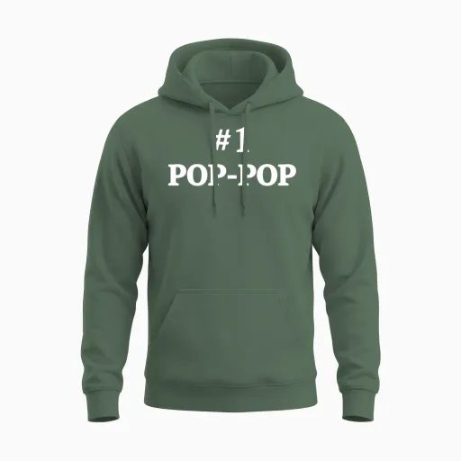 1 Pop Pop Grandpa S Pop Pop Unisex Hoodie in Military Green
