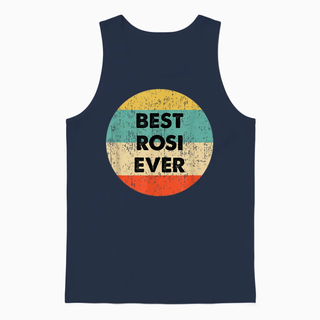 Rosi Vorname Unisex Tank Top in Navy