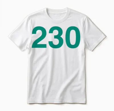 Squid Game - Player 230 Unisex T-Shirt - White