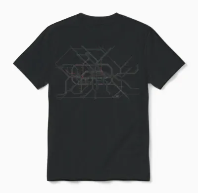 Berlin Germany Metro S-Bahn Souvenir Route Map Unisex T-Shirt - Black
