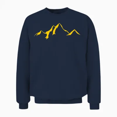 Mountain Scenery / Mountains Unisex Sweatshirt - Navy