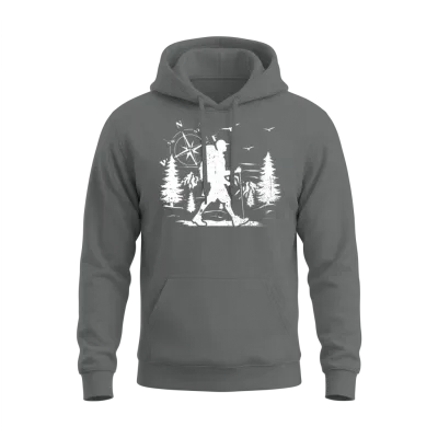 Hiking Men Hiking Lover Mountain Hiking Men Unisex Hoodie - Graphite Heather
