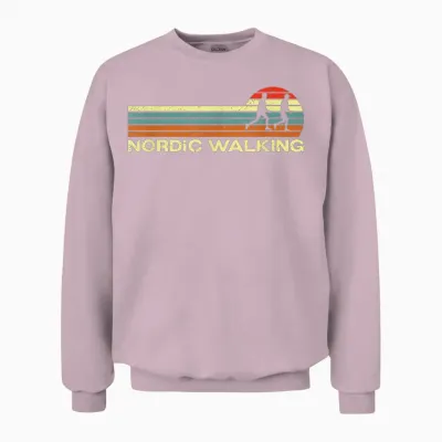 Nordic Walking Suit for Seniors, Nordic Walkers and Other Unisex Sweatshirt - Light Pink