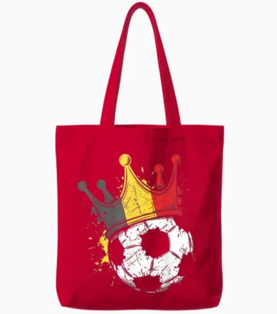 Drapeau Belge Fantaisie Belgique Tote Bags - Red