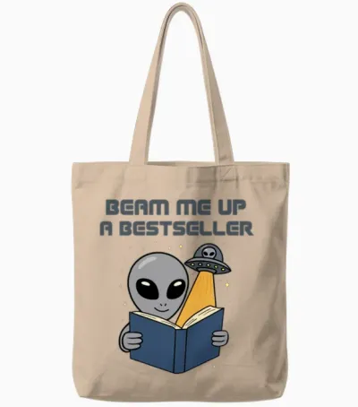 Beam Me Up Bestseller Tote Bags - Natural