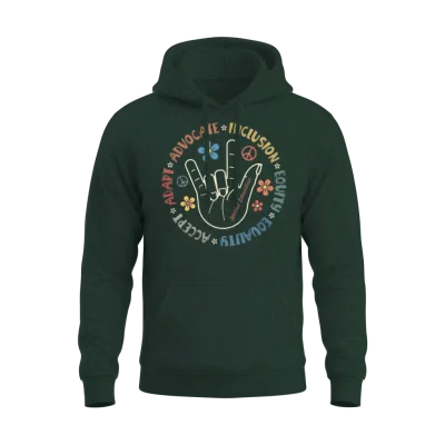 Vintage Autism, Special Education Unisex Hoodie - Forest