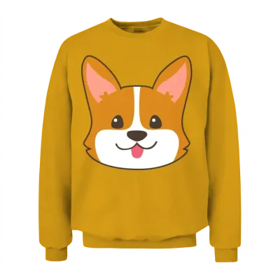 Corgi Dog Unisex Sweatshirt - Gold