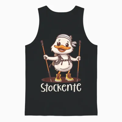 Nordic Walking Mit Humor - Lustige Stockente Unisex Tank Top - Black