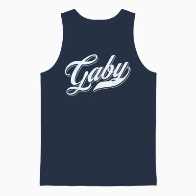 Mens Boys Funny Gift Idea Funny Name for Gaby Unisex Tank Top - Navy