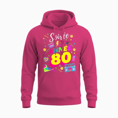 Party 80s Birthday Party 80s Retro Style Unisex Hoodie - Heliconia