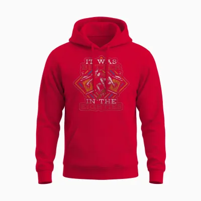 Retro Motto Fashion Unisex Hoodie - Red