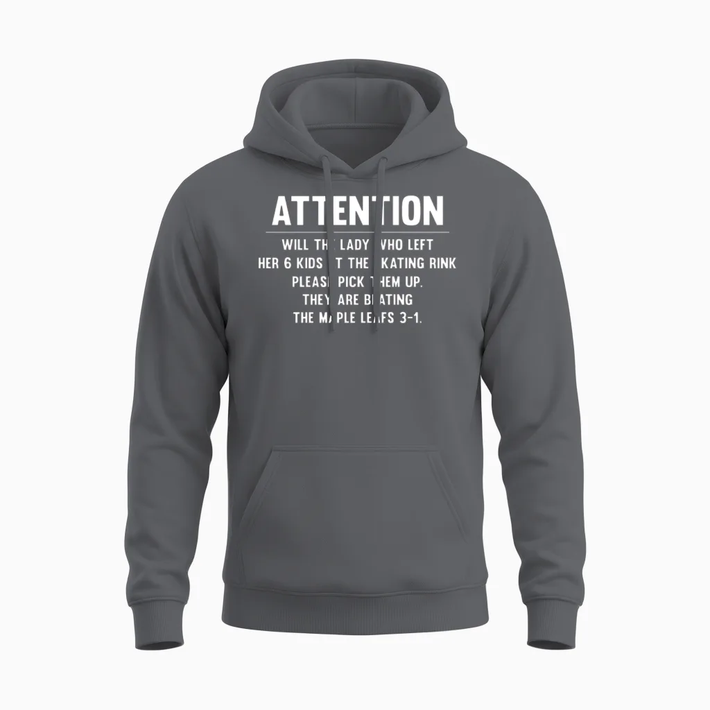 Canada Maple Leafs Hockey Game - Funny Winter Unisex Hoodie in Charcoal