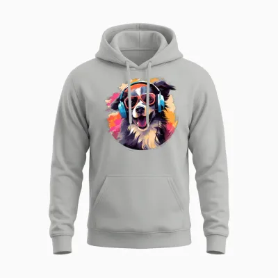 Cool Dog Unisex Hoodie - Ash