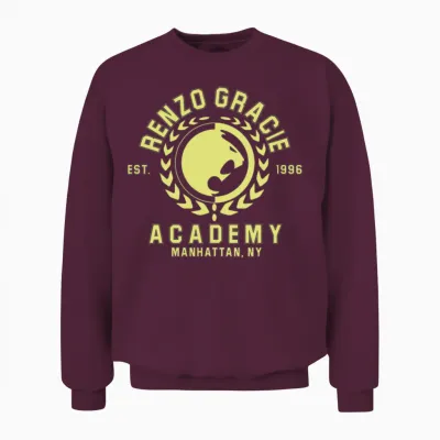 Renzo Gracie Jiu Jitsu Unisex Sweatshirt - Maroon