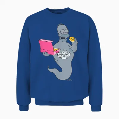The Simpsons Homer Simson Ghost Donuts Unisex Sweatshirt - Royal