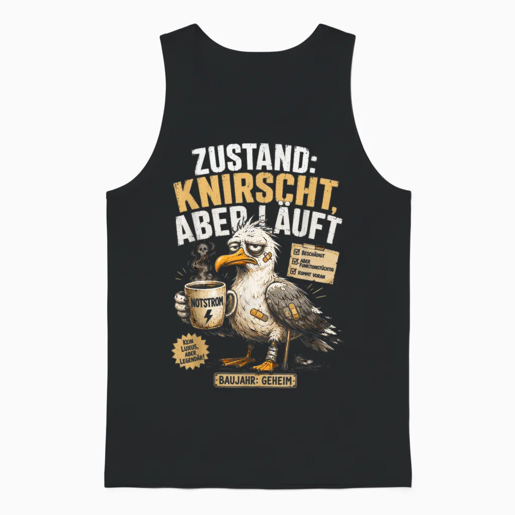 Aua Au Dem Alter Entsprechen Guter Zustand Lustig Geburtstag Unisex Tank Top in Black