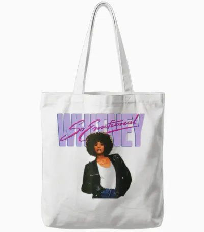 Officiel Official Whitney Houston So Emotional Iconic Tote Bags - White
