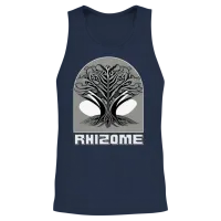 Plant Love Unisex Tank Top - Navy – 2