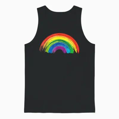 Regenbogen Mit Bunten Damen Herren Kinder Regenbogen Kostüm Unisex Tank Top - Black
