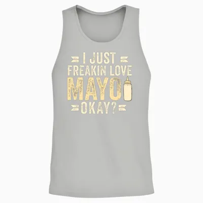 Funny Mayonnaise Unisex Tank Top - Ash