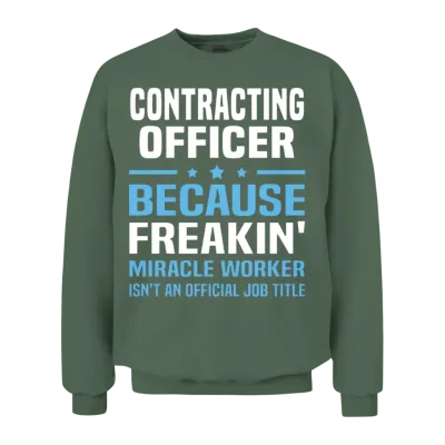 Contracting Officer Unisex Sweatshirt - Military Green