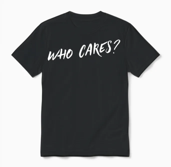 Who Cares Cars & Muscle Unisex T-Shirt in Black