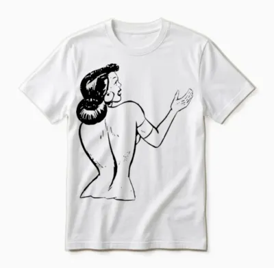 Pin Up Unisex T-Shirt - White