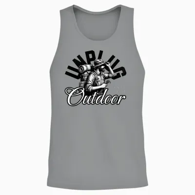 Unplug Outdoor Hiking Hike for a Hiker Unisex Tank Top - Sport Grey