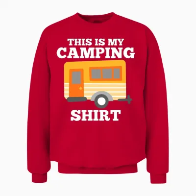Camping Rv Camper Unisex Sweatshirt - Red