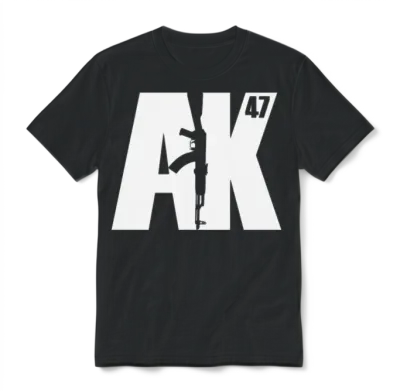 Ak-47 Soviet Kalashnikov Pro Second Amendment Unisex T-Shirt - Black
