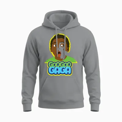 Goo Goo Gaga Face Unisex Hoodie - Sport Grey