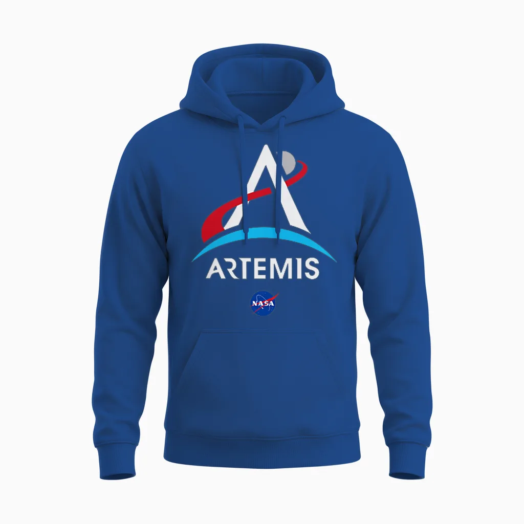 Nasa Artemis Mission Logo Unisex Hoodie in Royal