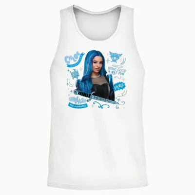 Disney Descendants: Wicked Wonderland Chloe Charming Fierce Unisex Tank Top - White