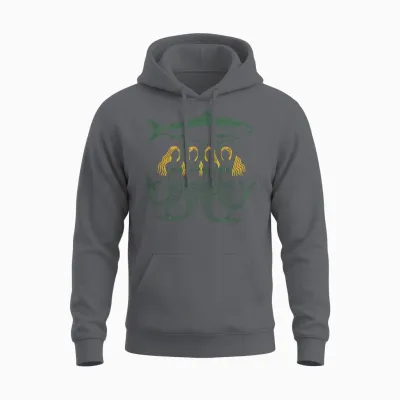 Mermaids & Sardines Unisex Hoodie - Charcoal