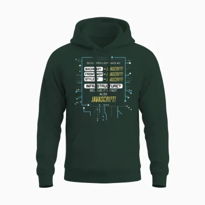 Developer Life Hack - Coding Jokes Funny Developer Unisex Hoodie - Forest