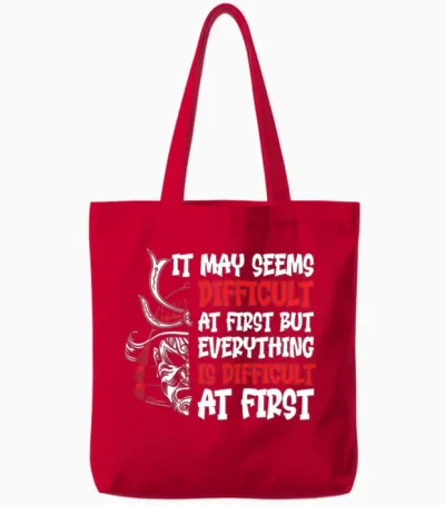 Japan Aikido Judo Japanese Tote Bags - Red