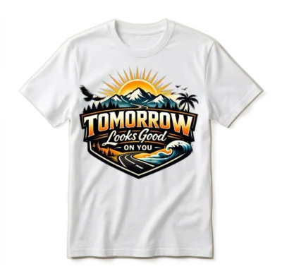 Tomorrow Looks Good on You Unisex T-Shirt - White