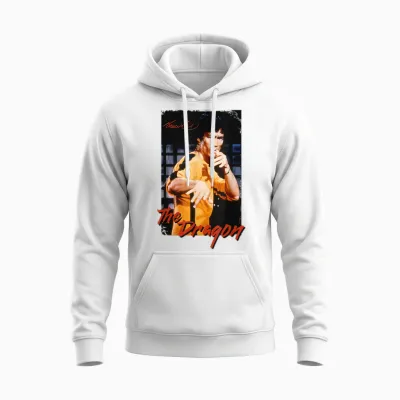 Bruce Lee Das Drachenspiel Des Todes Retro Unisex Hoodie - White