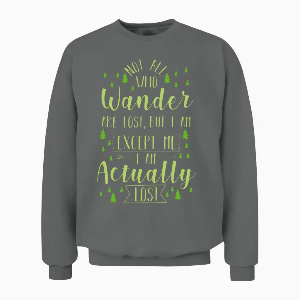 Hiking Funny Saying - & Outdoors Unisex Sweatshirt in Graphite Heather