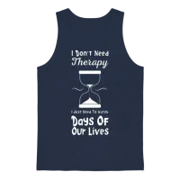 Days of Our Lives Unisex Tank Top - Navy – 1